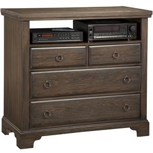 Vaughan Bassett Whiskey Barrel Media Chest - 4 Drawers